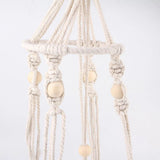 Macrame Cat Hammock Boho Style Kitty Hanging Swing Bed Pet Sleeping Bed Cat - Rear View