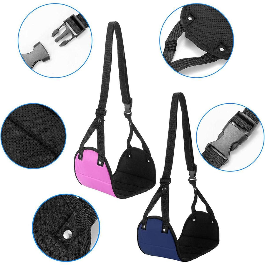 Travel Rest Hammock Office Foot Hammock Portable Rest for Relaxation Support - Navy Blue