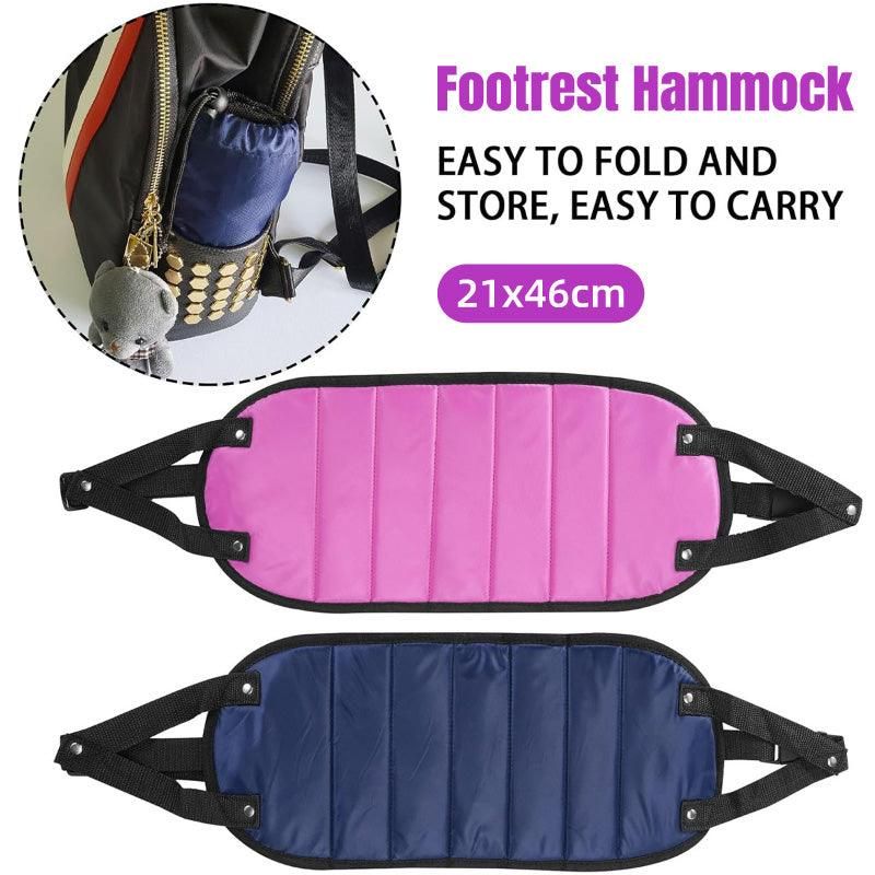 Travel Rest Hammock Office Foot Hammock Portable Rest for Relaxation Support - Navy Blue