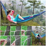 Double Outdoor Hammock 260x150cm with Straps for Camping Hanging Tree Bed - Red - Extra Image