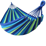 Double Outdoor Hammock 260x150cm with Straps for Camping Hanging Tree Bed - Red - Top-Down View