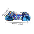 Small Pet Hamster Nest House Cotton Tunnel Comfortable Bedding for Hamsters - Pink