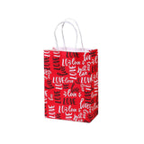 30x Valentines Day Love-Themed Tote Bag Elegant Kraft Paper Handbag Lightweight - Y167