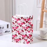 30x Valentines Day Love-Themed Tote Bag Elegant Kraft Paper Handbag Lightweight - Y169 - Extra Image