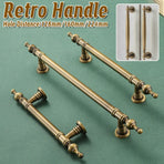Bronze Cabinet Door Handle Retro American Style Drawer Pull for Wardrobe Cabinet - 128mm
