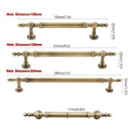 Bronze Cabinet Door Handle Retro American Style Drawer Pull for Wardrobe Cabinet - 128mm
