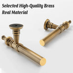 Bronze Cabinet Door Handle Retro American Style Drawer Pull for Wardrobe Cabinet - 128mm