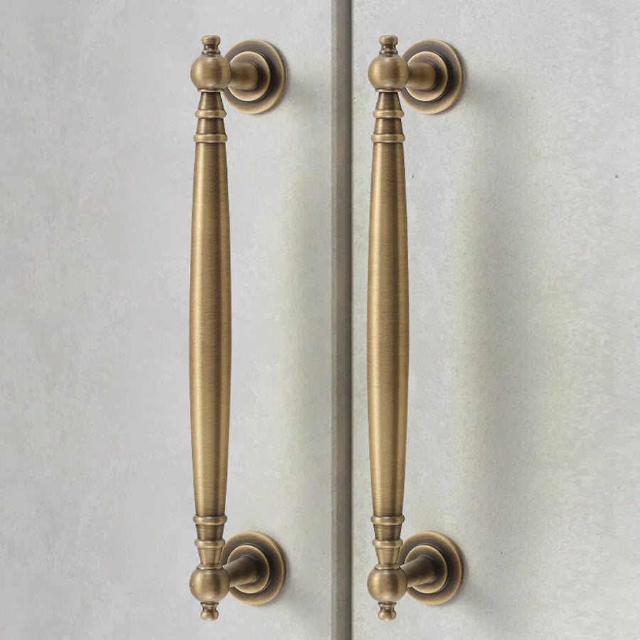 Bronze Cabinet Door Handle Retro American Style Drawer Pull for Wardrobe Cabinet - 128mm