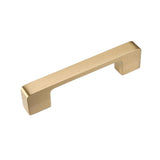 Modern Simple Handle Wardrobe Cabinet Drawer Pull All Copper Gold Door Handle - 160mm - Rear View