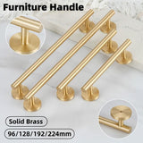 European Style Cabinet Handles Drawer Pull Knob 4 Sizes for Wardrobe Door - 192mm