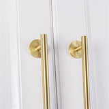 European Style Cabinet Handles Drawer Pull Knob 4 Sizes for Wardrobe Door - 192mm - 45-Degree Angle