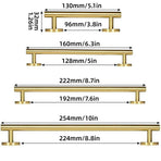 European Style Cabinet Handles Drawer Pull Knob 4 Sizes for Wardrobe Door - 96mm