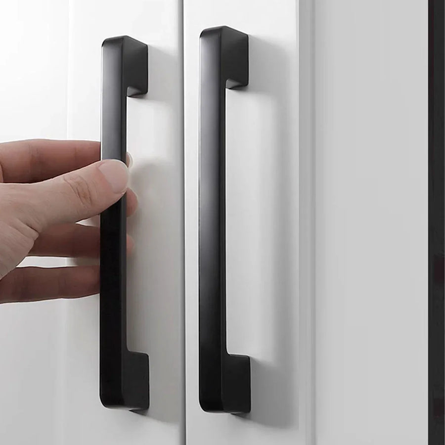 Dark Grey Modern Simple Wardrobe Handle 96/128/160mm Drawer Cabinet Door Pull - 160mm