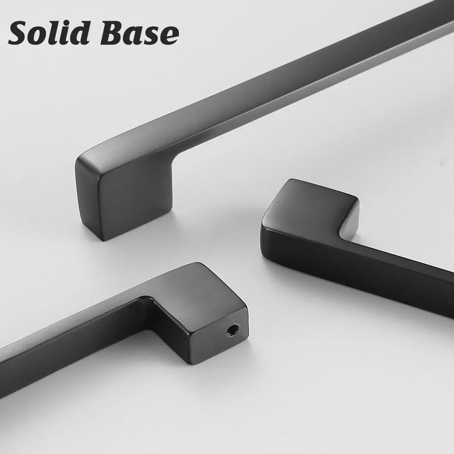 Dark Grey Modern Simple Wardrobe Handle 96/128/160mm Drawer Cabinet Door Pull - 96mm