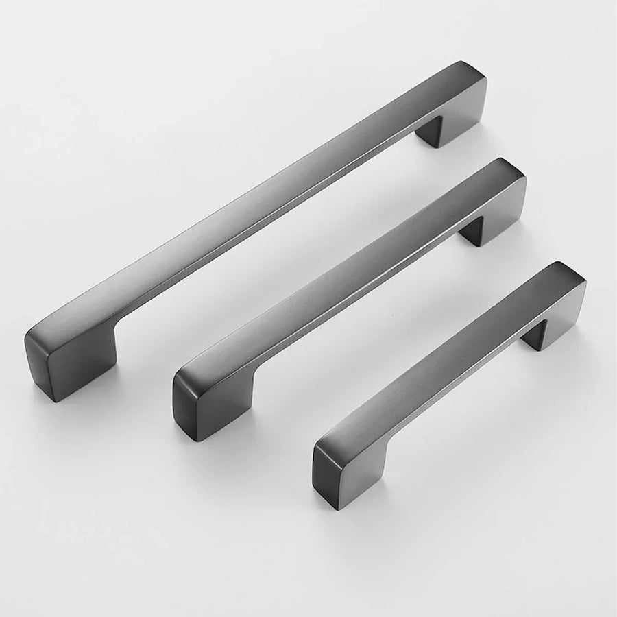 Dark Grey Modern Simple Wardrobe Handle 96/128/160mm Drawer Cabinet Door Pull - 96mm