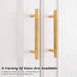 Light Luxury Cabinet Handle Full Copper Gold Straight Knurled Drawer Door Pull - 320mm - Top-Down View