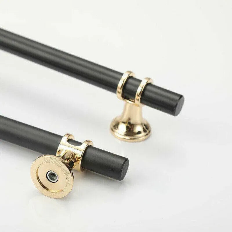 Black Gold Design Kitchen Cabinet Handles Drawer Bar Handle Pull 96 128 160 192 320MM - 128mm