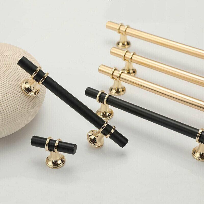 Black Gold Design Kitchen Cabinet Handles Drawer Bar Handle Pull 96 128 160 192 320MM - 160mm