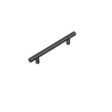 5PCS Black Kitchen Cabinet Door Handles Stainless Steel Door Drawer Pull T Bar - 50mm
