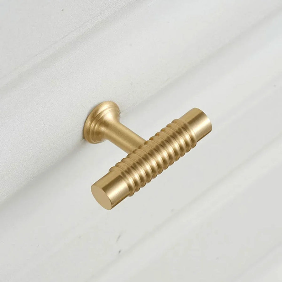 6 Sizes Gold Cabinet Door Handle Light Luxury Bronze Pull for Wardrobe Drawer - 96mm-Hole Distance