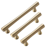 Cabinet Door Handle Set 3Sizes Black Drawer Wardrobe Pull Handle for Furniture - 13.2cm - Front View