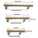 Cabinet Door Handle Set 3Sizes Black Drawer Wardrobe Pull Handle for Furniture - 13.2cm