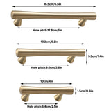 Cabinet Door Handle Set 3Sizes Black Drawer Wardrobe Pull Handle for Furniture - 13.2cm - Side View