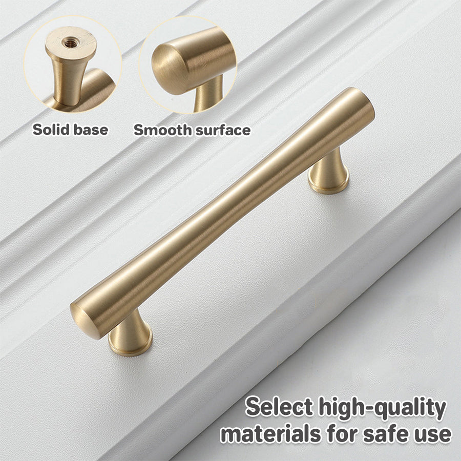 Cabinet Door Handle Set 3Sizes Black Drawer Wardrobe Pull Handle for Furniture - 13.2cm
