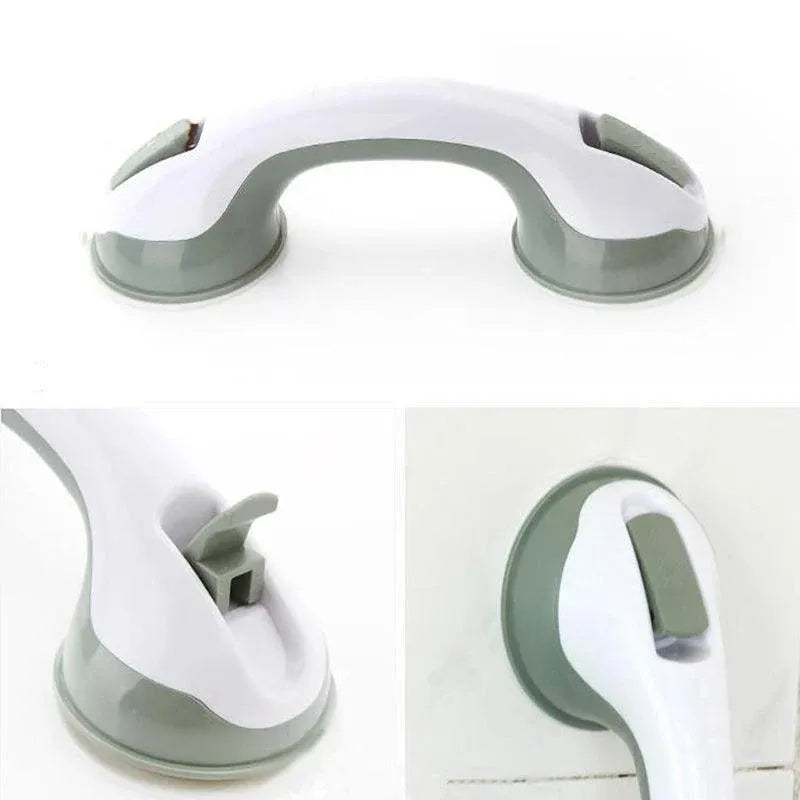 Bathroom Non-Slip Suction Grab Handle Support Rail with Strong Hold Grip - Green
