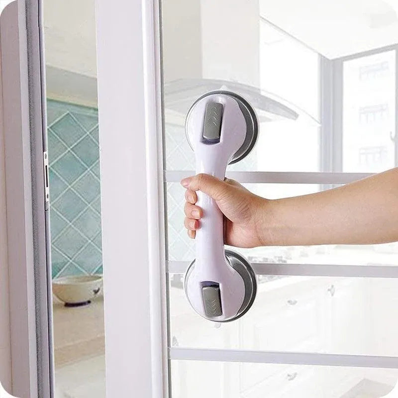 Bathroom Non-Slip Suction Grab Handle Support Rail with Strong Hold Grip - Green
