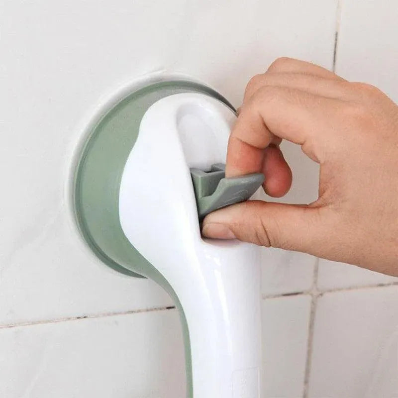 Bathroom Non-Slip Suction Grab Handle Support Rail with Strong Hold Grip - Green