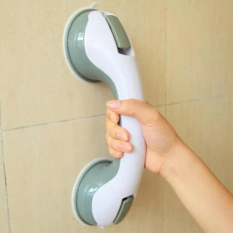 Bathroom Non-Slip Suction Grab Handle Support Rail with Strong Hold Grip - Green