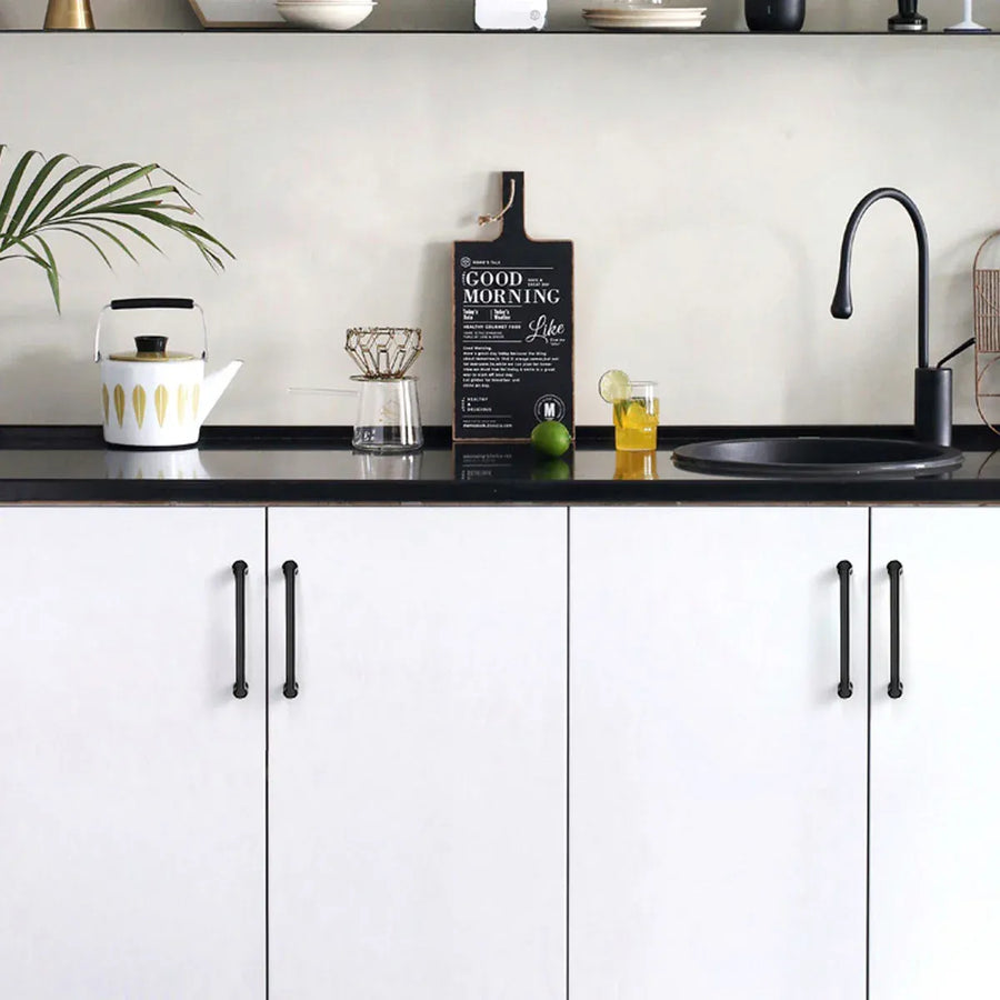 Modern Simple Cabinet Door Handle 96mm 128mm Long Pull for Kitchen Furniture - Grey - 96mm