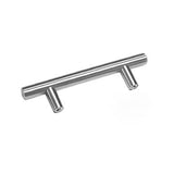 5pcs Silver Kitchen Cabinet Door Handles Stainless Steel Door Drawer Pull T Bar - 100mm/64mm - Extra Image