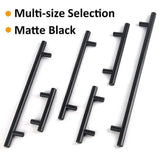 5pcs Silver Kitchen Cabinet Door Handles Stainless Steel Door Drawer Pull T Bar - 127mm/76mm - Extra Image