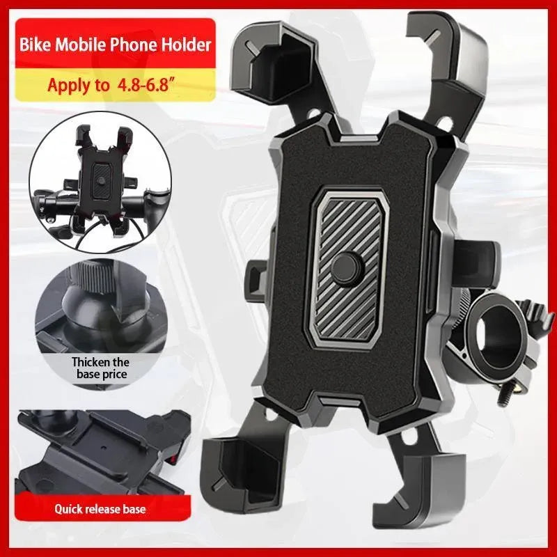 Bike Phone Mount Phone Holder Adjustable Phone Bracket For Bike Motorcycle