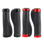 Ergonomic MTB Bike Handlebar Grips 2PCS Lock On Rubber Cycling Mountain Bicycle - Black