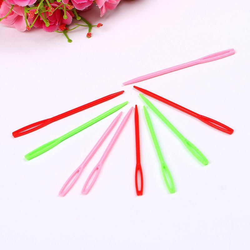 Mix Colour 20PCS Plastic Darning Threading Weaving Sewing Needles