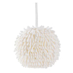 Chenille Hanging Ball Towel for Kitchen Bathroom Hand Drying Absorbent Cloth - Blue