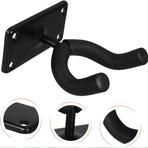 Guitar Wall Hanger Rack Hook Non Adjustable Black Mount Holder for Acoustic