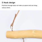 Wooden Wall Hooks Hanger Home Decorative Wooden Wall Hooks for Hanging Items
