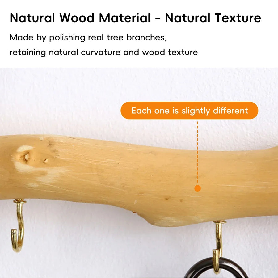 Wooden Wall Hooks Hanger Home Decorative Wooden Wall Hooks for Hanging Items