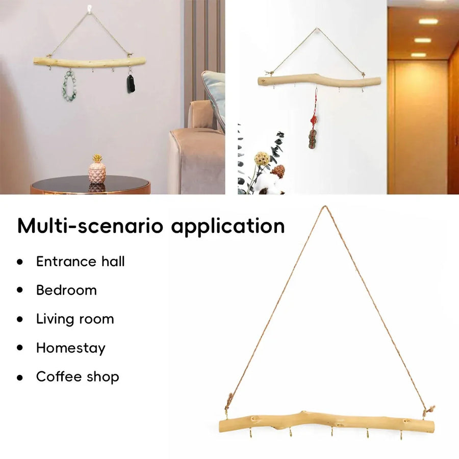 Wooden Wall Hooks Hanger Home Decorative Wooden Wall Hooks for Hanging Items