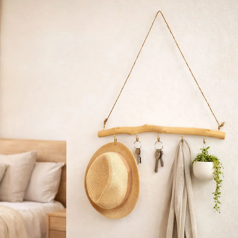 Wooden Wall Hooks Hanger Home Decorative Wooden Wall Hooks for Hanging Items