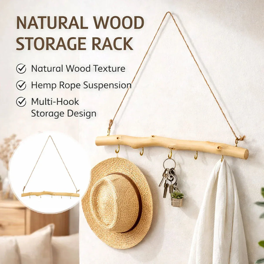 Wooden Wall Hooks Hanger Home Decorative Wooden Wall Hooks for Hanging Items