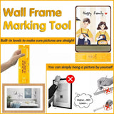 Picture Hanging Tool Tools Frame Hanger Easy Wall Photo Hanging Level Ruler Au - Front View
