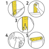 Picture Hanging Tool Tools Frame Hanger Easy Wall Photo Hanging Level Ruler Au - Top-Down View