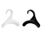 10PCS Wardrobe Plastic Storage Rack Hook Multi-Purpose Hanger Tie Scarf Holder - Black