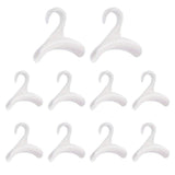 10PCS Wardrobe Plastic Storage Rack Hook Multi-Purpose Hanger Tie Scarf Holder - White