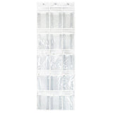 15 Pockets Waterproof Hanging Over The Door Organizer For Accessories Storage - Front View